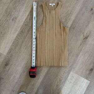 Madewell Ribbed Tank Top - Camel/Tan